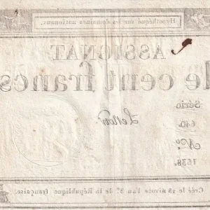 Exclusif Billet France 100 Francs - 18 Nivose An III - (07.01.1795) - Sign. Lenoir - Série 640 - L.173