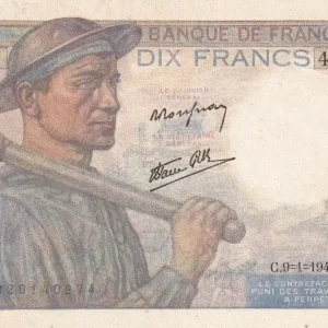 Usine Directe Billet France 10 Francs - Mineur - 09-01-1947 - Série B.129 - F.08.17