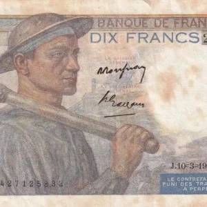 Billet France 10 Francs - Mineur - 10-03-1949- Série X.171- F.08.20 Promotion Saisonnière