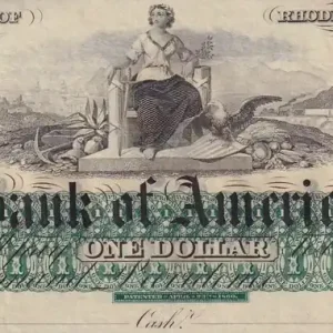 Nouveauté Billet USA 1 Dollar - Etat de Rhode Island - Bank of America - Non daté