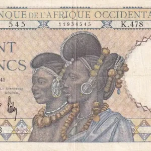 En Vogue Billet B A O 100 Francs - Femmes Foulahs - 10-09-1941 - Série K.478 - P.23