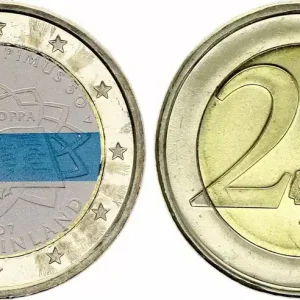 Finlande 2 Euros - Traité de Rome - Colorisée - 2007 Promotion