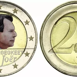 Gros Lot Luxembourg 2 Euros - Traité de Londres - Colorisée - 2014