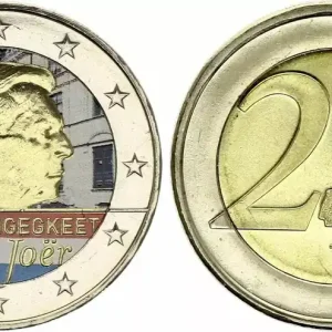 Luxembourg 2 Euros - Traité de Londres - Colorisée - 2014 Promotion Saisonnière