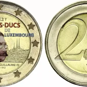 Acheter En Ligne Luxembourg 2 Euros - Grand-Duc Guillaume IV - Colorisée - 2012