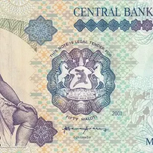 Billet Lesotho 50 Maloti - Roi Moshoeshoe - 2001 - P.17d Prix Bas