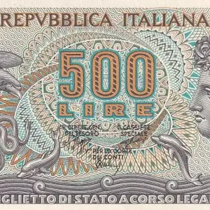 Billet Italie 500 Lire - Aréthuse - 1966 - Série X.23 - P.93a Paiement Sécurisé