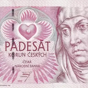 Meilleure Qualité Billet Tchèque République 50 Korun - Sainte Agnès de Bohème - 1997 - Série E - P.17c