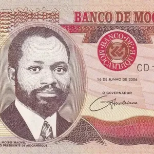 Billet Mozambique 100 Meticais - Samora M. Machel - Giraffes - 2006 - P.145 Tendance