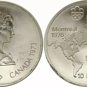Promotion Saisonnière Canada 10 Dollars, JO de Montréal 1976 - Carte du Monde - 1973