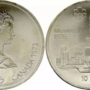 Meilleur Choix Canada 10 Dollars, JO de Montréal 1976 -Silver Dôme Montréal (JO) -1973