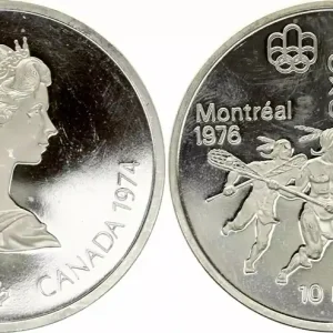 Canada 10 Dollars, JO de Montréal 1976 -La Crosse (JO) - 1974 BE Commande En Gros