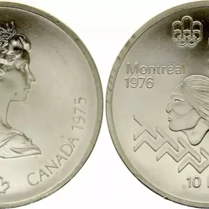 Canada 10 Dollars, JO de Montréal 1976 -Saut d'obstacles (JO) - 1975 Retour Gratuit