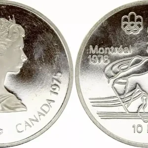 Livraison Mondiale Canada 10 Dollars, JO de Montréal 1976 - Canoë-Kayac (JO) - 1975 BE