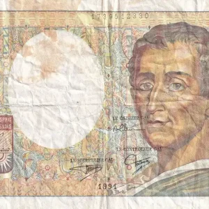 Nouvel Arrivage Billet France 200 Francs - Montesquieu - Fauté - 1991 - Série Y.087 - F.70.11