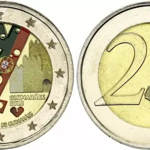 Seulement Aujourd’hui Portugal 2 Euros - Guimaraes - Colorisée - 2012