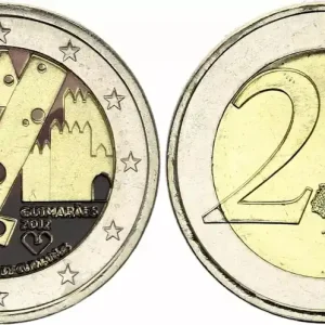 Quantité Limitée Portugal 2 Euros - Guimaraes - Colorisée - 2012