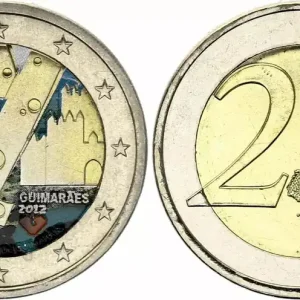 Portugal 2 Euros - Guimaraes - Colorisée - 2012 Garantie Incluse