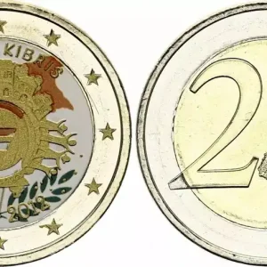 Chypre 2 Euros - 10 ans de l'Euro - Colorisée - 2012 Prix Promo