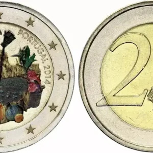 Prix Choc Portugal 2 Euros - Agriculture familiale - Colorisée - 2014