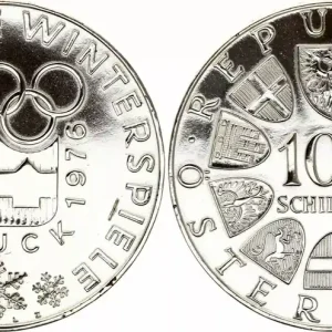 Autriche 100 shilling,Jeux olympiques d'hiver - 1976 BU Paiement Sécurisé