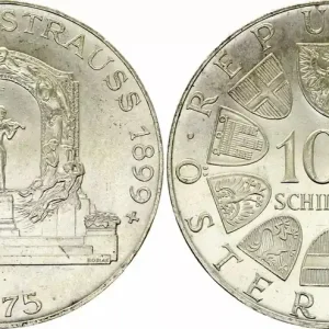 Autriche 100 shilling,Johann Strauss - 1975 Acheter Direct