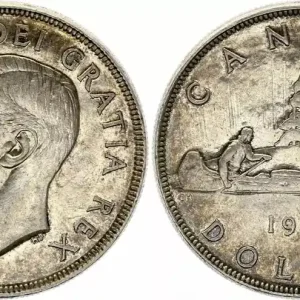 Original Canada 1 Dollar,George VI - 1951