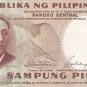 Vente Flash Billet Philippines 10 Piso - A. Mabini - Eglise - ND (1969) - P.144a