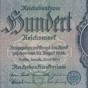 Billet Allemagne 100 Reichsmark - Justus Von Liebig - 1935 - Série O - P.183a Premium