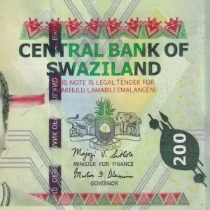 Billet Swaziland 200 Emalangeni - Roi Mswati III -2010 - P.40a Premium