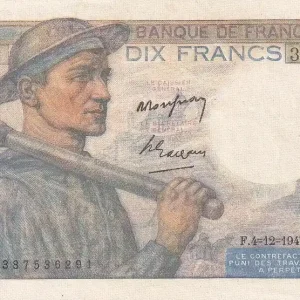 Billet France 10 Francs - Mineur - 04-12-1947- Série A.156 - F.08.19 Achat Immédiat