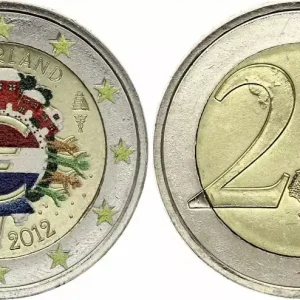 Acheter En Ligne Pays-Bas 2 Euros - 10 ans de l'Euro - Colorisée - 2012