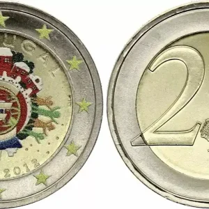 Prix Bas Portugal 2 Euros - 10 ans de l'Euro - Colorisée - 2012