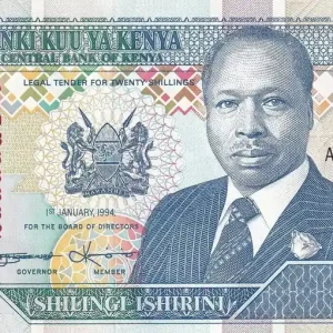 Bon Plan Billet Kenya 20 Shillings - D. Toroitich Arap Moi - Stade de football - 1994 - Série AJ - P.31b