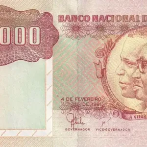 Billet Angola 500 000 Kwanzas - Dos Santos & Neto - Rhinocéros - 1991 - P.134 Top Vente
