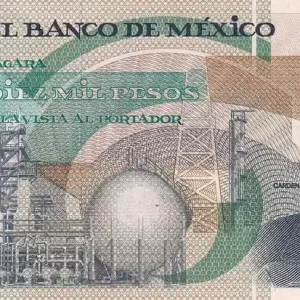 Fait Main Billet Mexique 10 000 Pesos - Cardenas - Coyolxauhqui - 24-02-1987 - Série LX ( P.90a