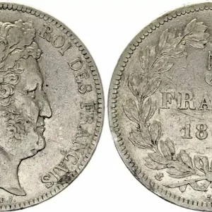 France 5 Francs Louis-Philippe Ier - 1839 A Paris - Argent Paiement Sécurisé