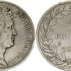 France 5 Francs Louis-Philippe 1831 B Rouen Argent - en creux - Argent Haute Qualité