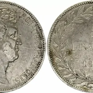 Offre Spéciale France 5 Francs Louis-Philippe 1831 B Rouen Argent - en creux - Argent
