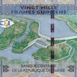 Billet Guinée 20000 Francs - Femme africaine - Barrage - 2015 - P.50 Expédition Rapide