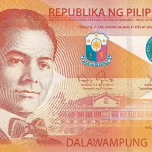 Original Billet Philippines 20 Piso - M.L. Quezon - Civette - 2014 A - Série GA - P.206a
