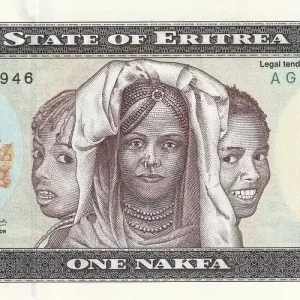Billet Erythrée 1 Nakfa - Trois fillettes - écoliers - 1997 - Série AG - P.1 Vente Flash