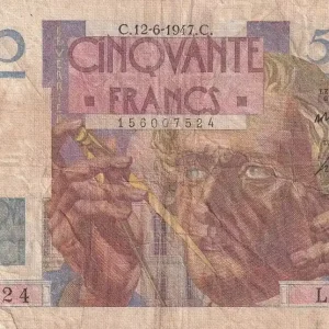 Billet France50 Francs - Le Verrier - 12-06-1947 - Série L.63 - F.20.08 Exclusif