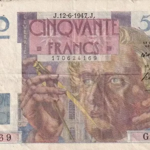 Meilleur Choix Billet France50 Francs - Le Verrier - 12-06-1947 - Série G.69 - F.20.08