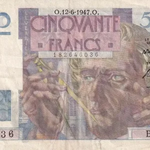 Top Qualité Billet France50 Francs - Le Verrier - 12-06-1947 - Série B.74 - F.20.08