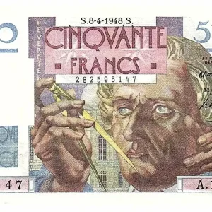 Dernière Chance Billet France50 Francs - Le Verrier - 08-04-1948 - Série A.114 - F.20.10