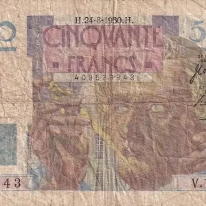 En Vogue Billet France50 Francs - Le Verrier - 24-08-1950 - Série V.164 - F.20.16
