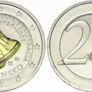 Slovaquie 2 Euros - Révolution de velours - Colorisée - 2009 Commander Maintenant