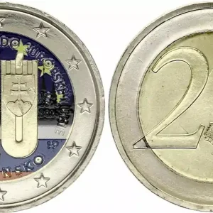Acheter En Ligne Slovaquie 2 Euros - Entrée dans l'UE - Colorisée - 2014