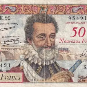 Offre Spéciale Billet France 50 NF sur 5000 Francs - Henri IV - 30-10-1958 - Série K.92 - F.54.01